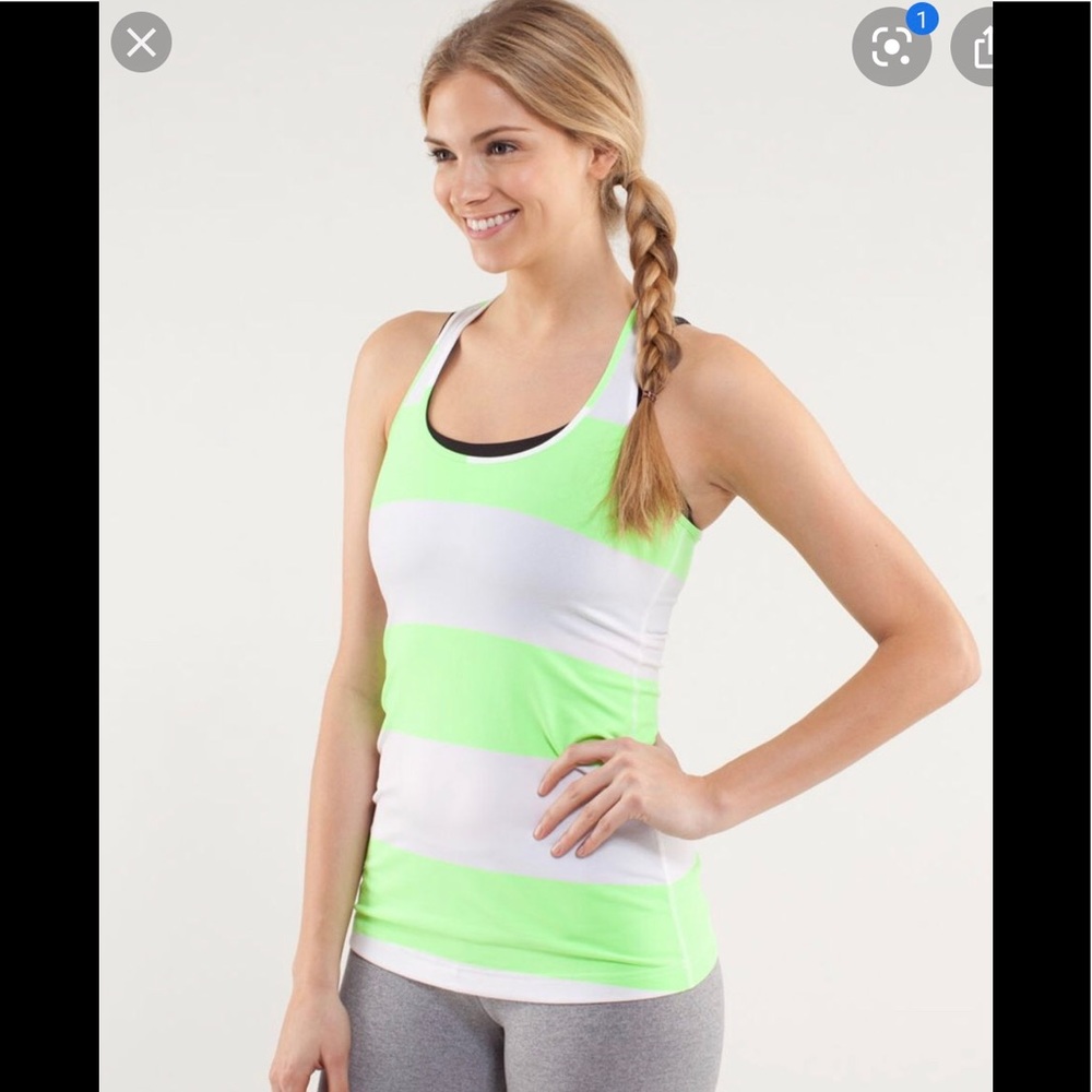 Lululemon Athletica Stripe Tank Top